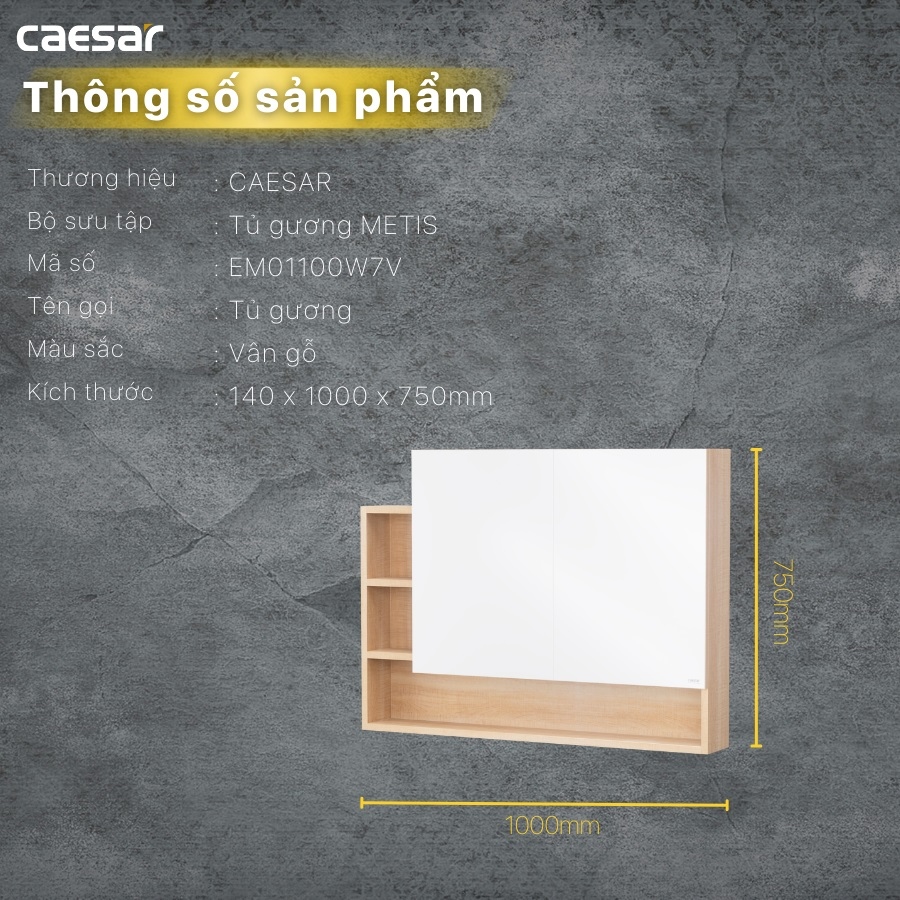 ban-ve-tu-guong-phong-tam-em01100w7v-caesar Bản vẽ tủ gương Caesar EM01100W7V vân gỗ