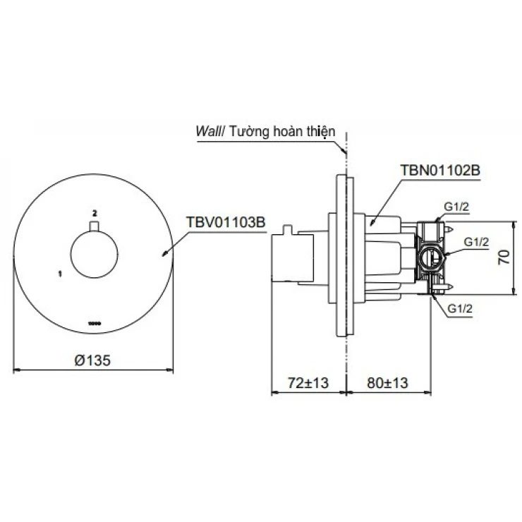ban-ve-van-chuyen-huong-toto-tbv01103b Bản vẽ van chuyển hướng TOTO TBV 01103BA MBL