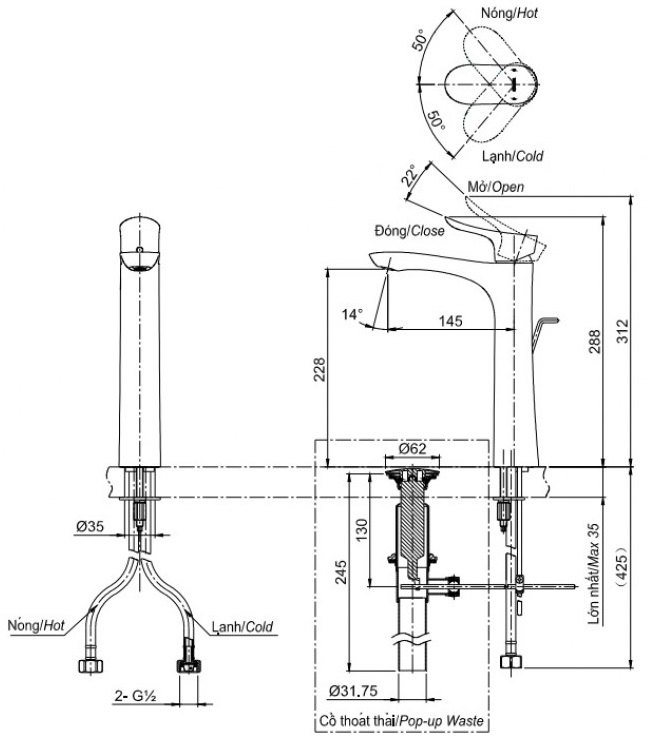 ban-ve-voi-lavabo-toto-tlg01307b-pfg Bản vẽ vòi chậu rửa mặt TOTO TLG01307B#PFG