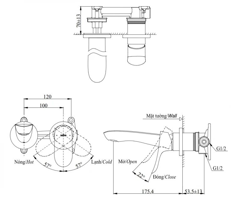 ban-ve-voi-lavabo-toto-tlg01310bb-tlg01310b-mbl Bản vẽ kỹ thuật vòi TOTO TLG 01310BB MBL âm tường