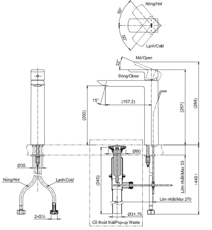 ban-ve-voi-lavabo-toto-tlg02307b-mbl Bản vẽ kích thước vòi chậu rửa mặt TOTO TLG 02307B MBL