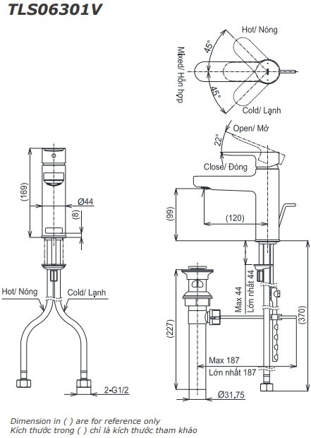 ban-ve-voi-lavabo-toto-tls06301v-tdm-vn Bản vẽ vòi chậu rửa mặt TOTO TLS 06301V