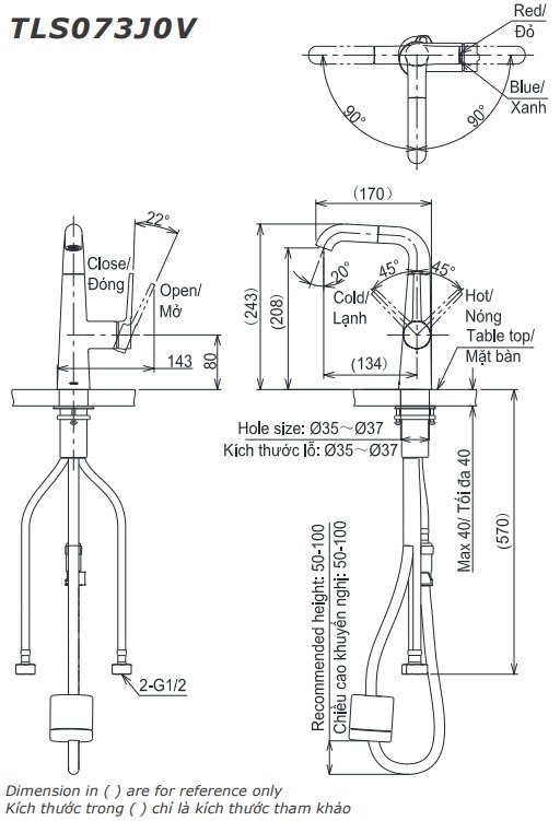 ban-ve-voi-lavabo-toto-tls073j0v Bản vẽ kỹ thuật vòi chậu rửa mặt TOTO TLS 073J0V
