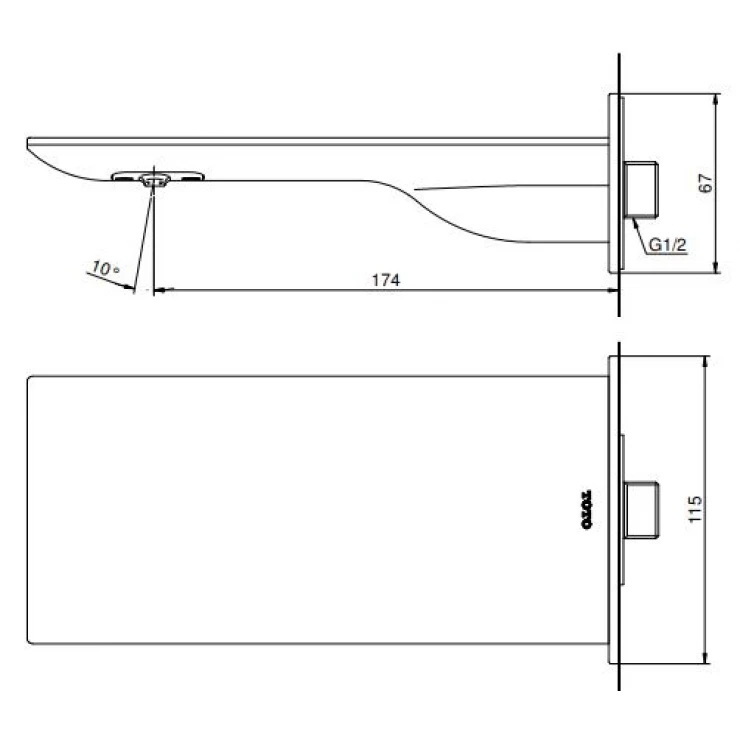 ban-ve-voi-xa-bon-toto-tbp02001b-mbl Bản vẽ vòi xả sàn TBP 02001B MBLTOTO gắn tường