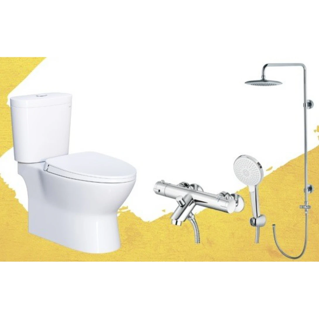 Combo Sen Cây Nhiệt Độ Bồn Cầu Caesar BS125 + TS617 + CD1320