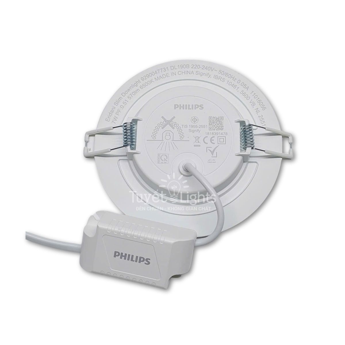 Âm Trần Philips Siêu Mỏng Eridani DL190B Slim | 7W (Φ100)