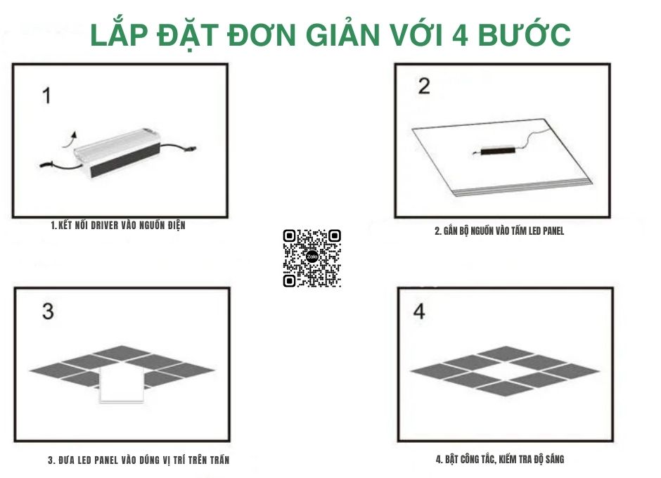 den-led-panel-chieu-sang-van-phong-toa-nha-benh-vien-6-5 Hướng dẫn lắp đặt đèn LED panel âm trần với 4 bước minh họa đơn giản
