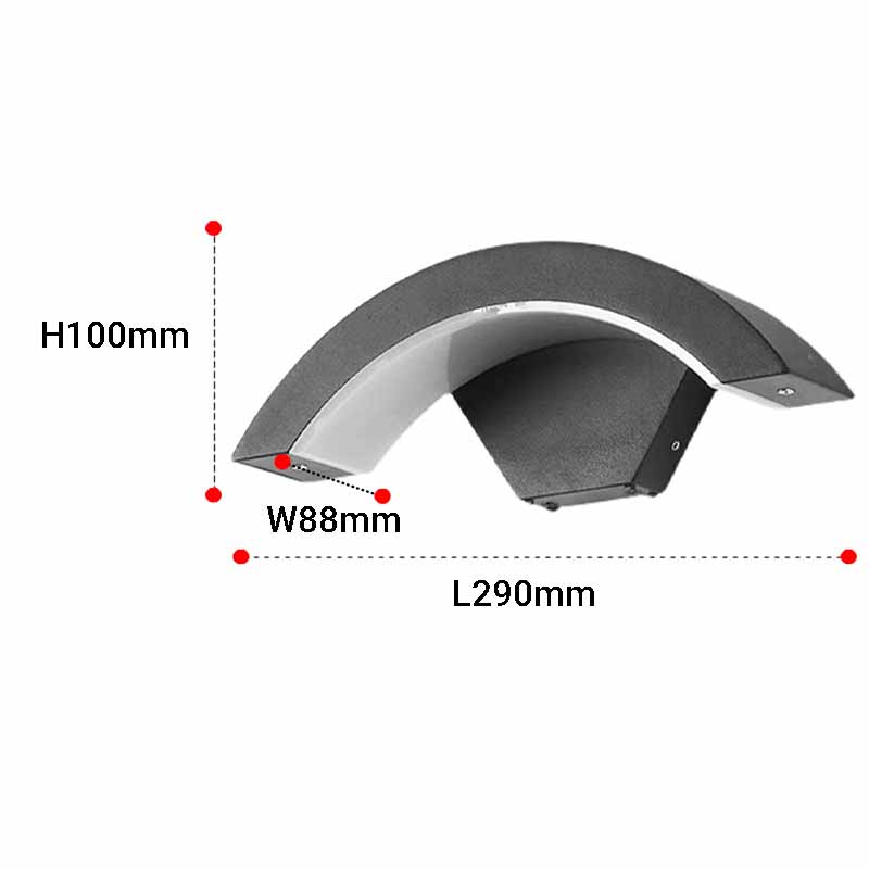 BNN- Đèn Tường Lưỡi Liềm IP65 L290 | VNT159 - Ảnh 2