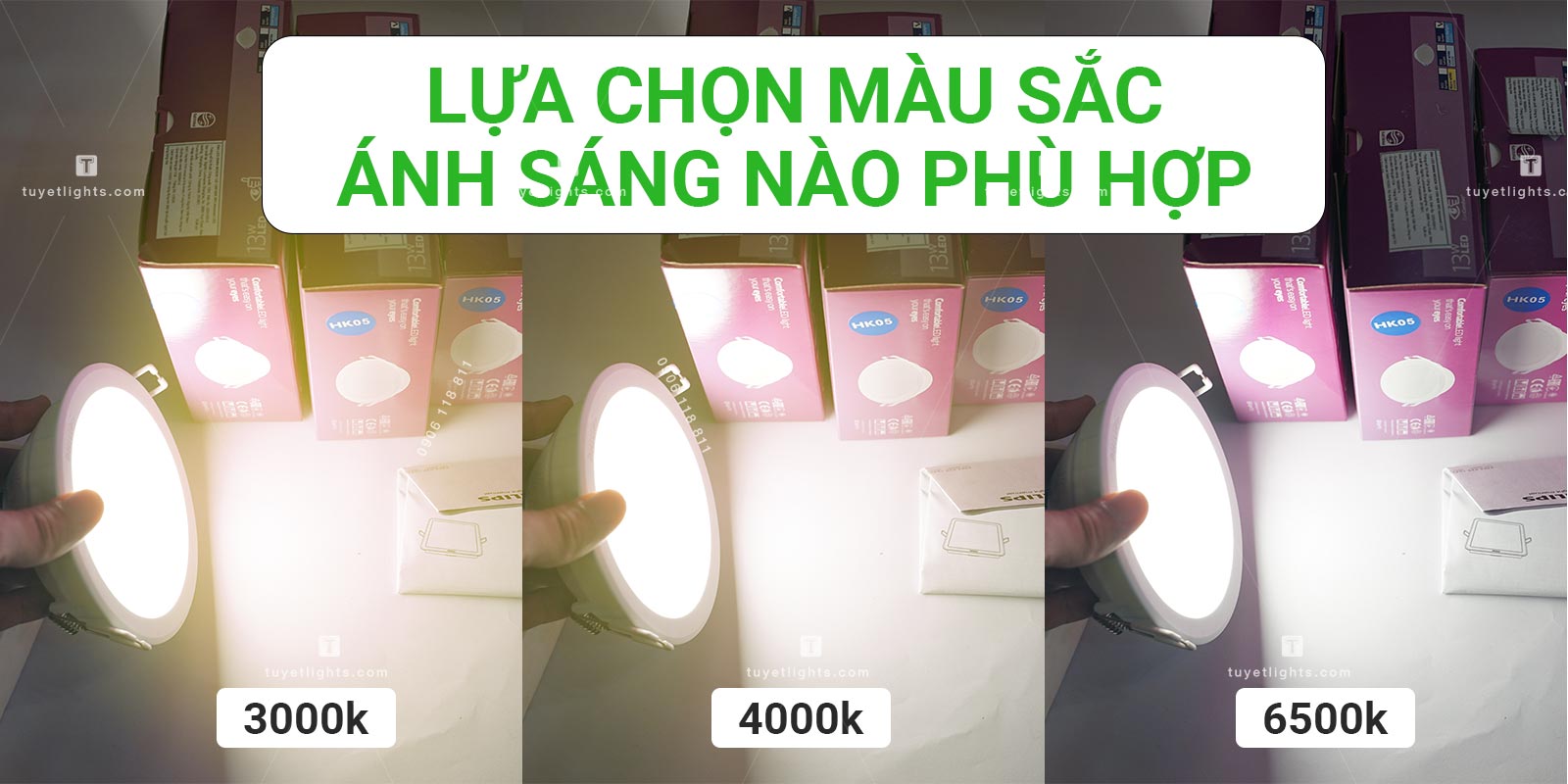 Lựa chọn ánh sáng phù hợp