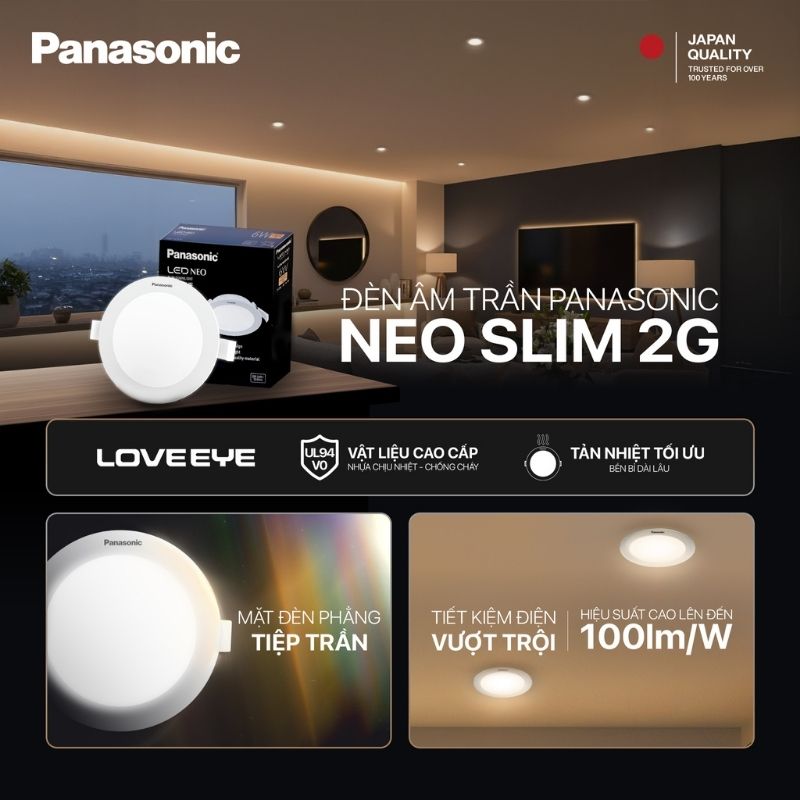 neo-slim-2g-2 Đèn LED Âm Trần Panasonic Color Rim