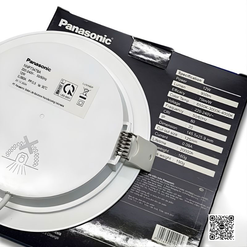 Đèn LED Âm Trần Panasonic Neo Slim 2G NNP73476A 12W | 3 Chế Độ Màu - Ảnh 3
