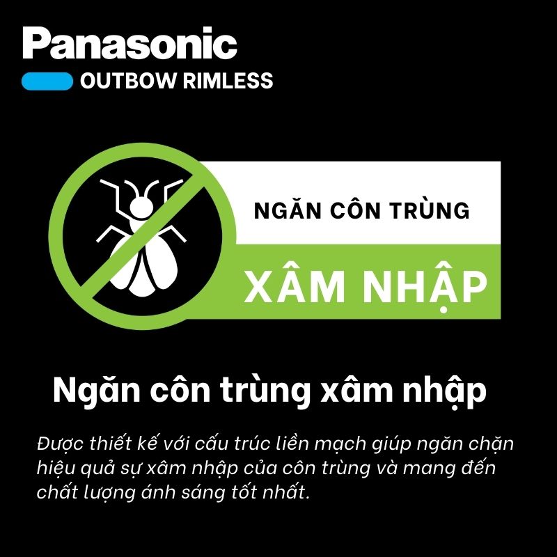 Panasonic - Đèn Ốp Trần Tràn Viền Outbow Rimless