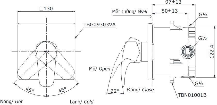 van-dieu-chinh-nong-lanh-tbg09303v-tbn01001b Bản vẽ van điều chỉnh nóng lạnh TOTO TBG09303V TBN01001B