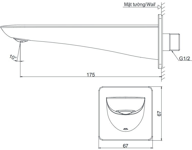 voi-xa-bon-toto-tbg02001b-1 Bản vẽ vòi xả bồn gắn tường TOTO TBG02001B