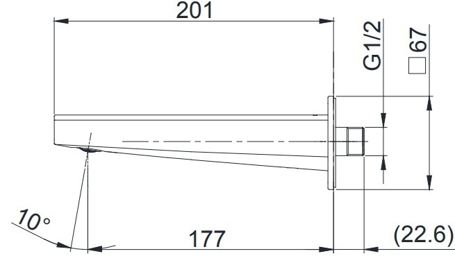 voi-xa-bon-toto-tbg10001b Vòi xả bồn TOTO TBG10001B âm tường