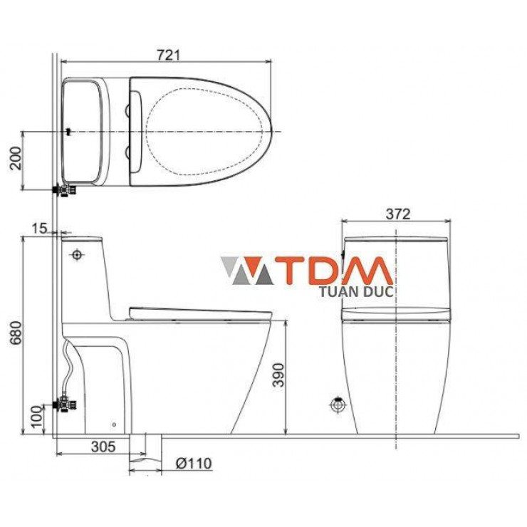 ban-ve-inax-act-902-cw-s15vn Bản vẽ bàn cầu Inax ACT 902/S15VN