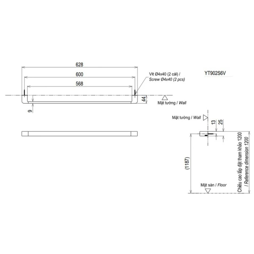 ban-ve-thanh-vat-khan-toto-yt902s6v-mbl Bản vẽ thanh vắt khăn TOTO YT902S6V-MBL